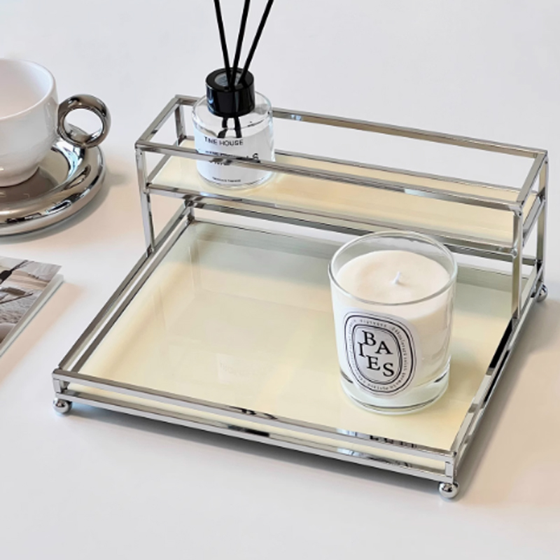 Luxury Skincare Tools - EPIKTO Luxury Black Metal Desktop Organizer,